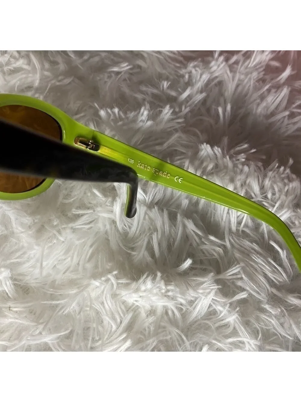 Kate Spade Y2K vintage rectangular/rounded green & tortoise color